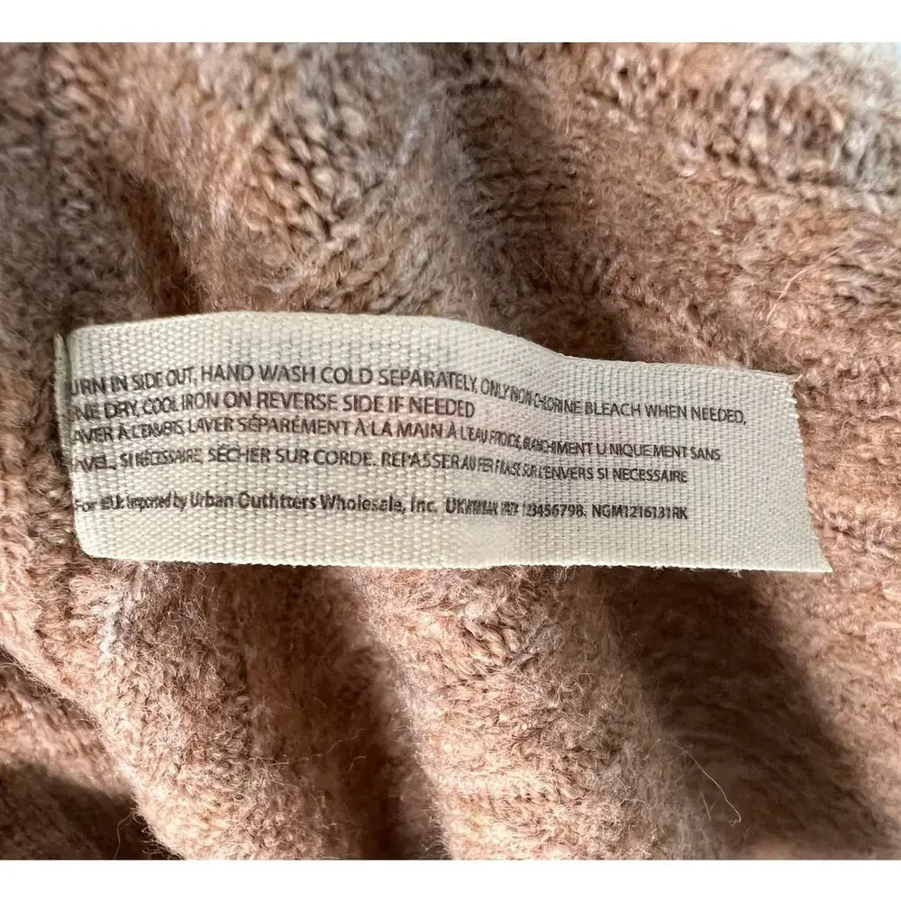 Intimately Free People Around the Clock Beige Oversized Sleep Pullover Size XS